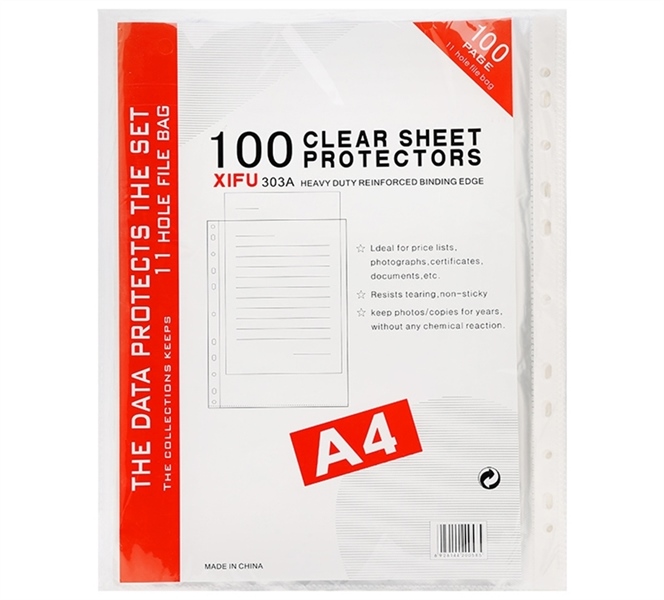 BÌA LÁ LỖ A4 XIFU 303A 100 TỜ