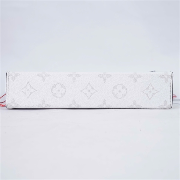 Túi LV Clutch hoa trắng kèm ví sz22 KG+