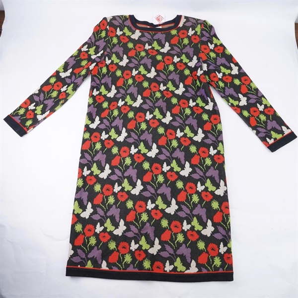 Đầm YSL họa tiết hoa kèm váy đen (PN) KG+