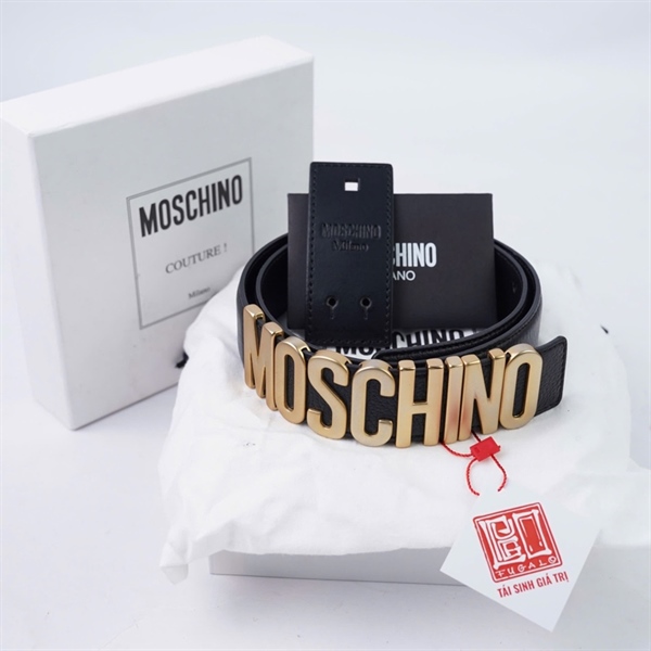 Thắt lưng Moschino đen sz3.5-85 KG+