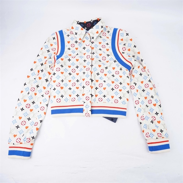 Áo khoác LV trắng họa tiết Multicolor (PN) KG+