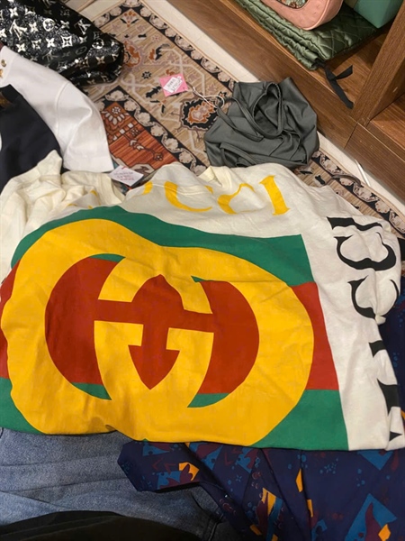 Áo thun GG trắng in logo (PN) KG+