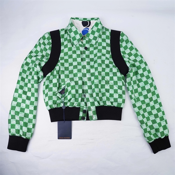 Áo khoác LV ô vuông xanh (PN) KG+