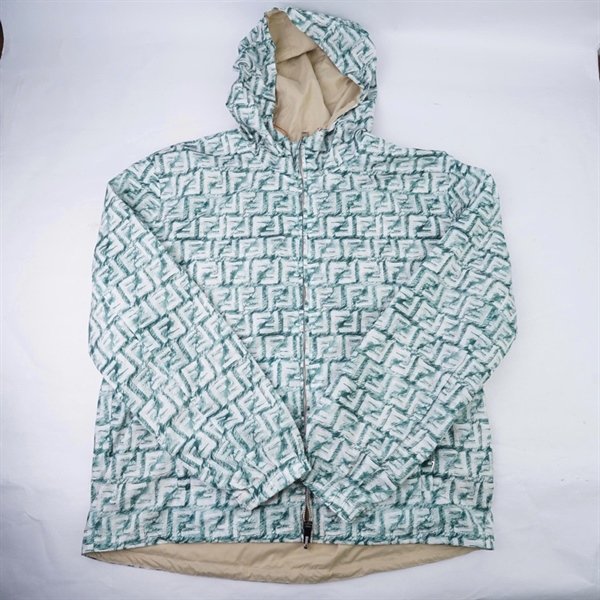 Áo khoác Fendi xanh họa tiết (PN) KG+