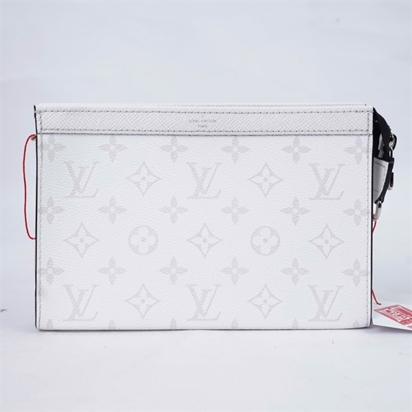Túi LV Clutch hoa trắng kèm ví sz22 KG+