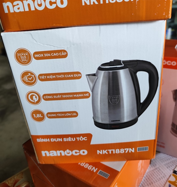 Ấm siêu tốc 1.8 lit Nanoco nkt1887