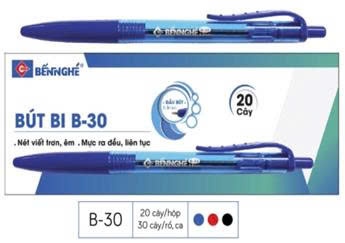 Bút bi Bến Nghé B-30 (0.8) Đỏ