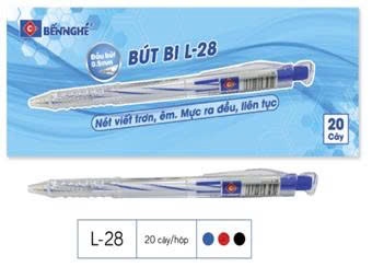 Bút bi Bến Nghé L-28 (0.5) Đen