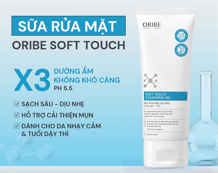 Gel rửa mặt dịu nhẹ ORIBE - 100g