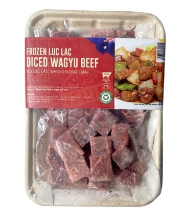 Beef FRZ - Diced Wagyu Mb 4/9 (350G) - Australia ( Bò Lúc Lắc )