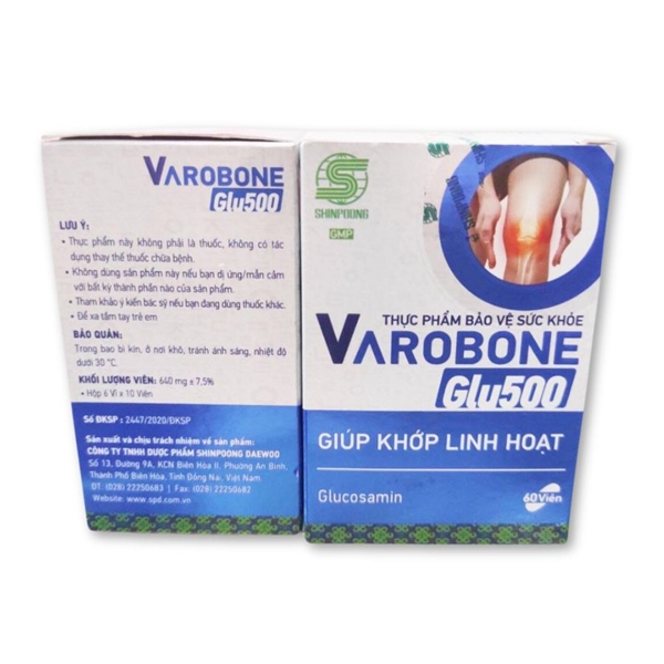Varobone glu 500 (Giúp khớp linh hoạt) (H*6vỉ*10viên) - Shinpoong Daewoo