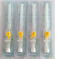 Kim luồn tĩnh mạch có cánh định vị và van bơm thuốc 2 đầu Healflon 24G (Hộp*100 cái) - Harsoria/India 2