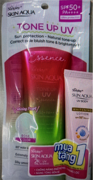 Tinh chất chống nắng hiệu chỉnh sắc da ( Sunplay Skin Aqua Tone Up Essence Rose) 50g