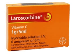 Laroscorbine (Hộp 6 ống x 5ml) (Vitamin C 1g/5ml) - Bayer