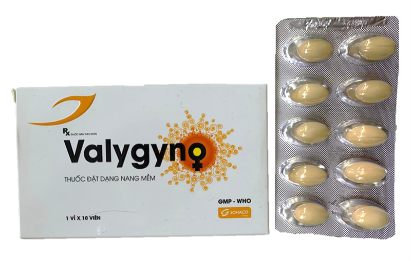Valygyno thuốc đặt dạng nang mềm (H*1vỉ*10viên) - Sohaco (Hộp)
