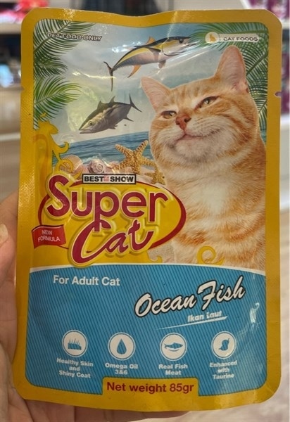 Pate Super cat vị cá biển 85g Mèo trưởng thành