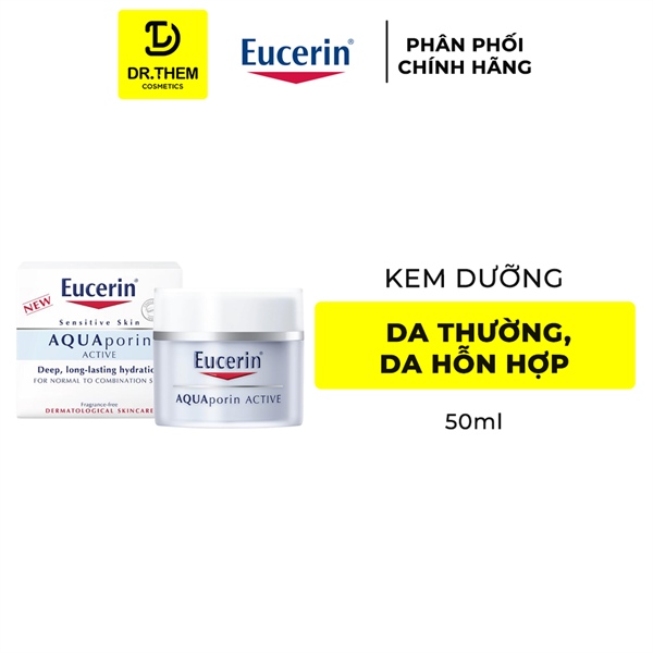 Kem Dưỡng Ẩm Eucerin Ultrasensitive Aquaporin Nourishing Gel Cream Dành Cho Da Thường Đến Hỗn Hợp 50ml