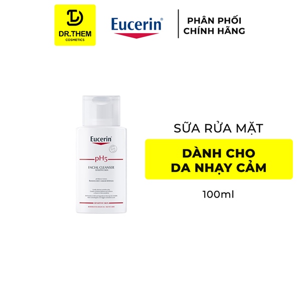 Sữa Rửa Mặt Eucerin PH5 Facial Cleanser Sensitive Skin Dành Cho Da Nhạy Cảm