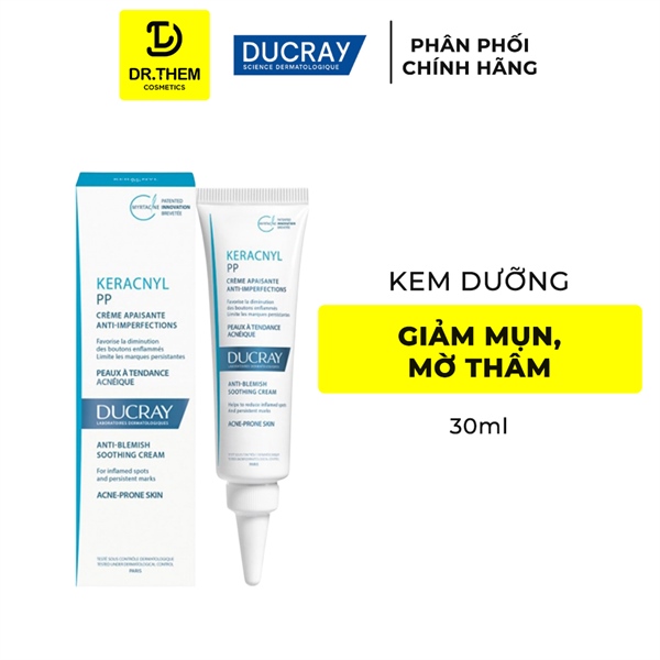 Kem Dưỡng Ducray Keracnyl PP+ Anti-Blemish Cream Giảm Mụn Mờ Vết Thâm 30ml