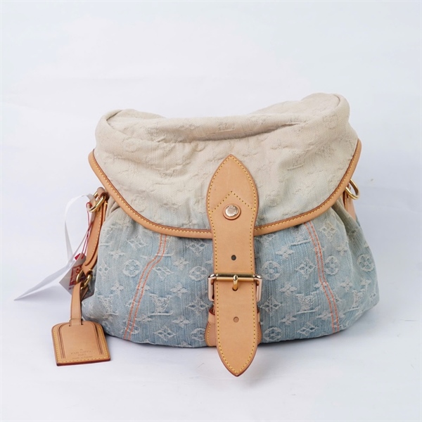 Túi LV Denim Sunshine hoa xanh ombre sz30 (A-T) KG+