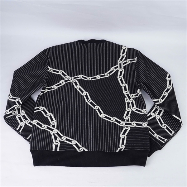 Áo thun LV đen họa tiết xích (PN) KG+