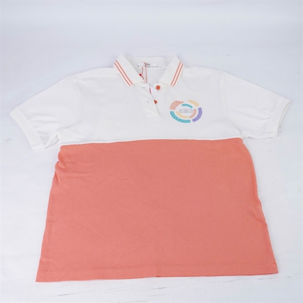 Áo thun Balenciaga trắng phối cam (PN) KG+