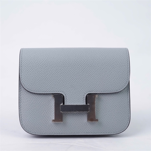 Ví Hermes xanh kèm ví nhỏ stamp K (A-T) KG+