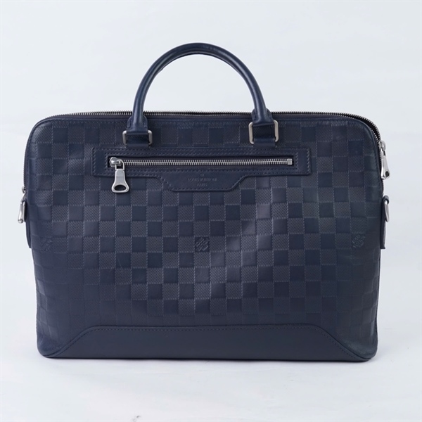 Túi LV cặp táp ô vuông xanh đen sz37 KG+