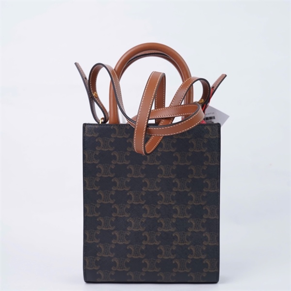 Túi Celine Tote nâu sz17 (A-T) KG+