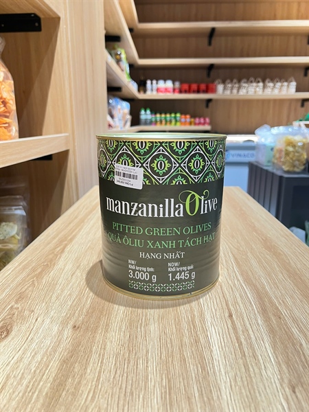 Quả oliu xanh tách hạt 3000gr - MUOI00004