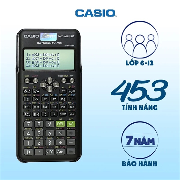 Máy tính Học Sinh Casio FX 570ES Plus - Máy tính Cầm Tay Casio 570 ES Plus