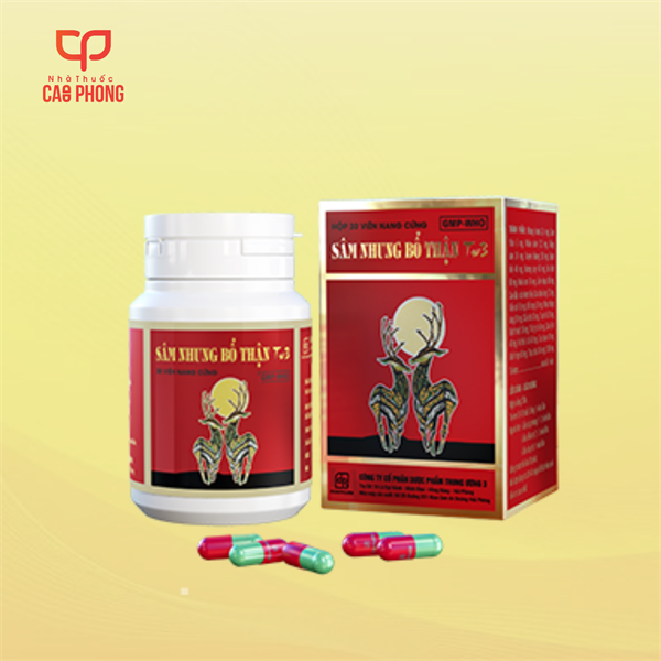 Sâm nhung bổ thận TW3; Chai 30v