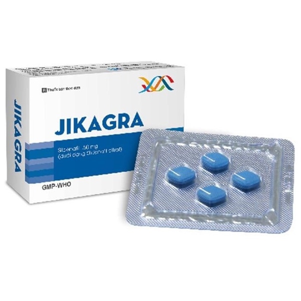 Jikagra (Điều trị các tình trạng rối loạn cương dương) (H*1vỉ*4viên) - Gia Nguyễn