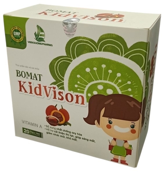 Bomat Kidvison Viễn Dương Trẻ thị lực yếu, khô - mỏi mắt (H*20ống*10ml)