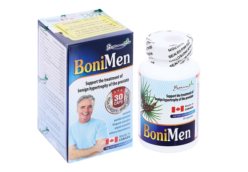 Boni men (Dùng cho người u xơ tuyến tiền liệt) (Lọ*30viên) - canada
