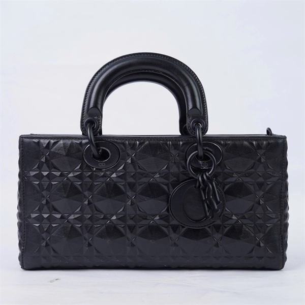 Túi Dior Joy đen kim cương 2 strap (18-MA-0242) sz26 (BQ) KG+