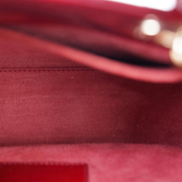 Túi Dior Lady đỏ bóng (15-BO-0250) szS (BQ) KG+