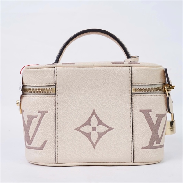 Túi LV Vanity trắng hoa xám có lót form kèm ổ+ 2 chìa (FP0271) sz19 KG+