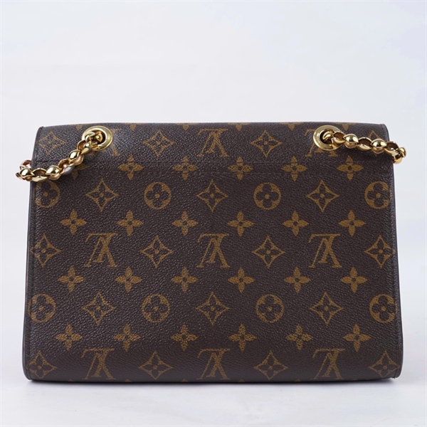 Túi LV Victorie hoa nâu phối đỏ (CA2137) sz26 (BQ) KG+