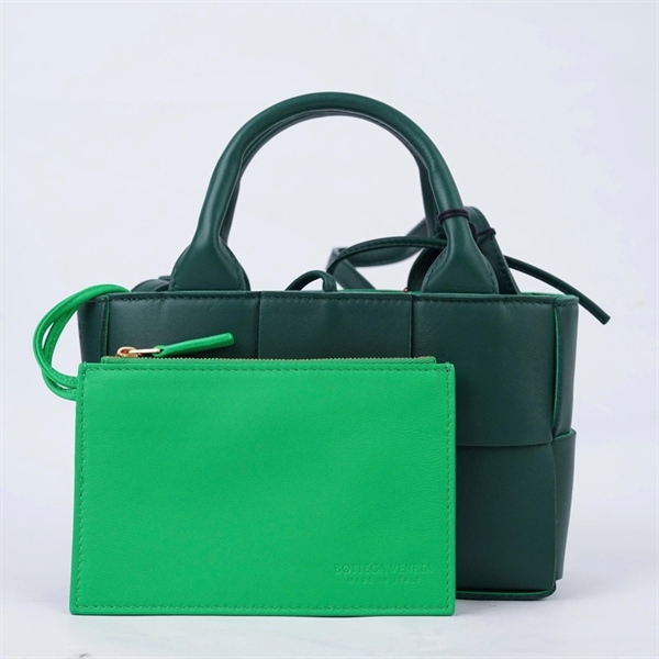 Túi Bottega xanh đậm kèm ví sz20 (BQ) KG+