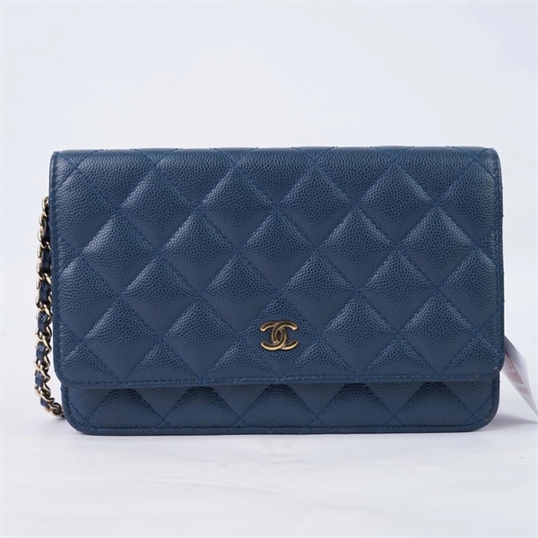 Túi Chanel Woc xanh (22999664) sz19 (BQ) KG+