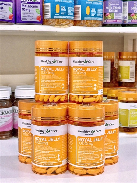 Viên Uống Sữa Ong Chúa Royal Jelly 1000mg Healthy Care 120 Viên