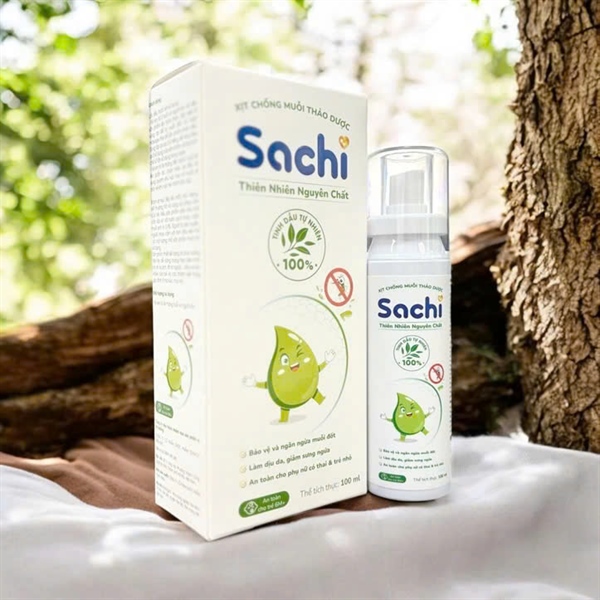 Xịt chống muỗi thảo dược Sachi 100ml không KM