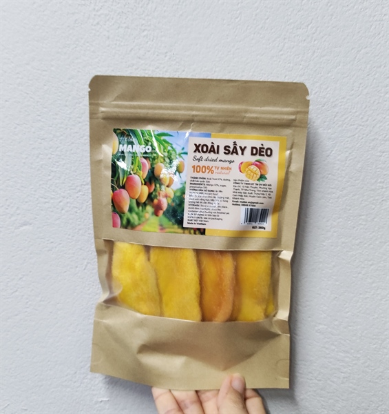 VJ xoài sấy dẻo 250g - Soft dried mango