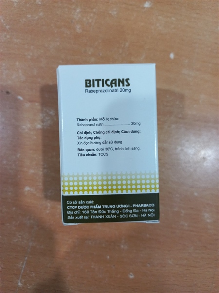 Biticans (Rabeprazole natri 20mg) - Công ty CPDP trung ương 1 - Pharbaco 2