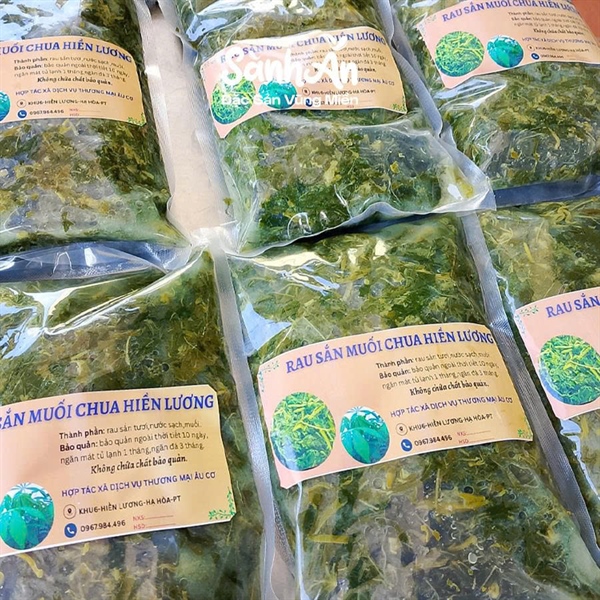 Rau sắn muối chua Hiền Lương