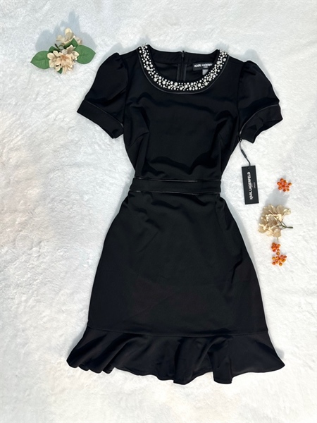 LD2GC345 - Đầm Karl Đính Hạt Cổ