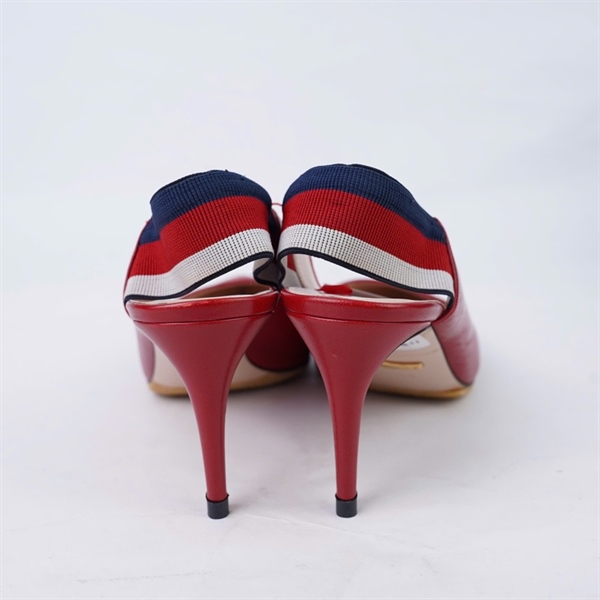 Giày GG đỏ sz38,5 cao 9cm (HN) KG+