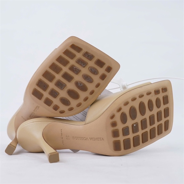 Dép Bottega nude sz36 cao 10cm (HN) KG+
