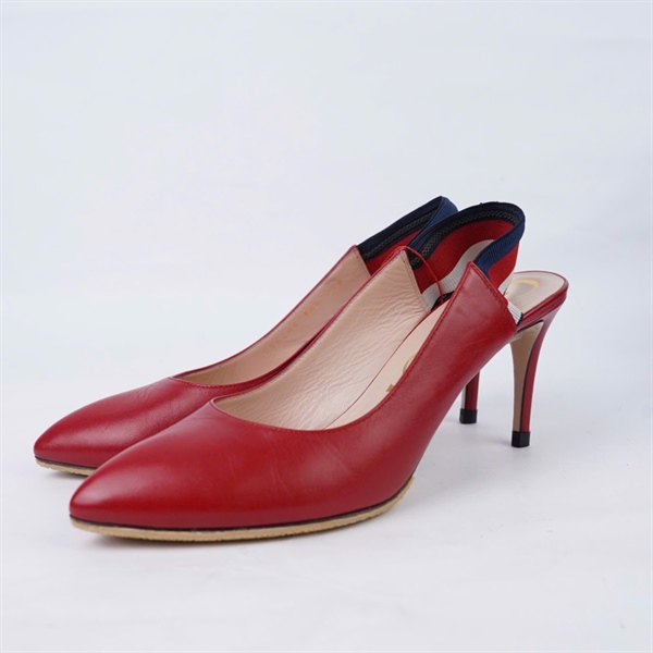 Giày GG đỏ sz38,5 cao 9cm (HN) KG+